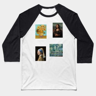 Classical Famous Art Painting Pack Baseball T-Shirt